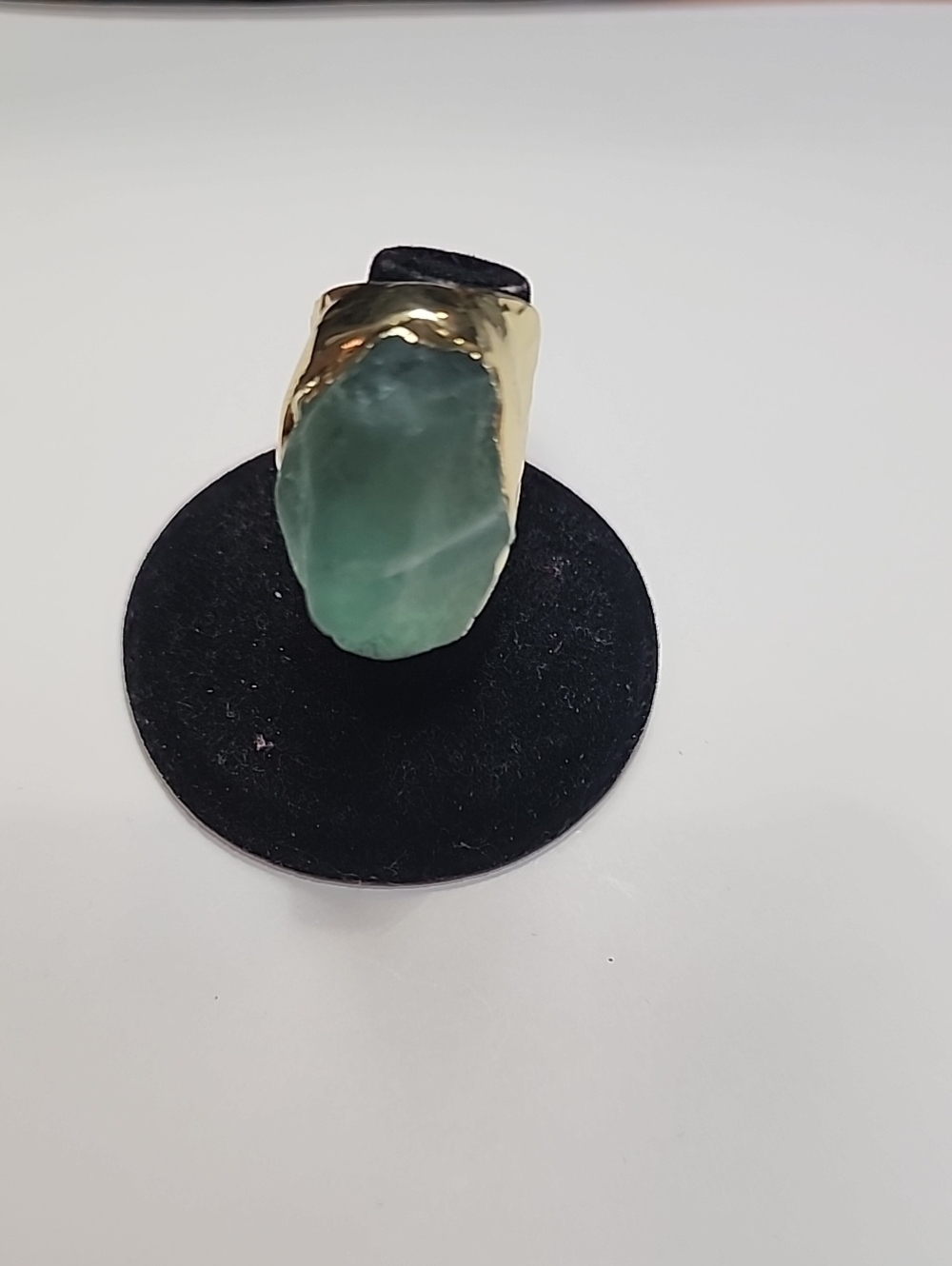 Green Fluorite Stone Statement Ring